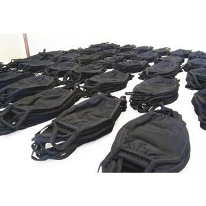 140 Black Cotton Face Mask - Bulk lot for resale Covid 19 mask